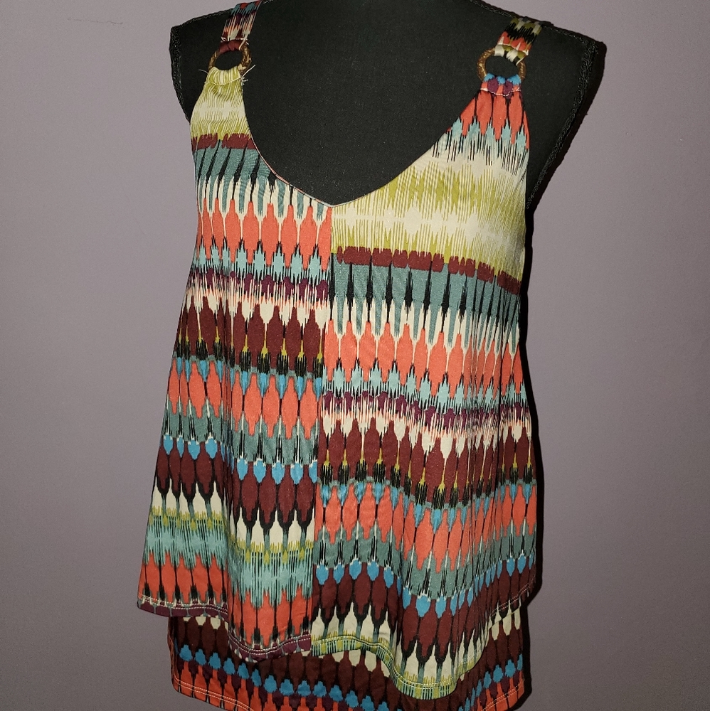 4 for 25 Multi color ring strap tank